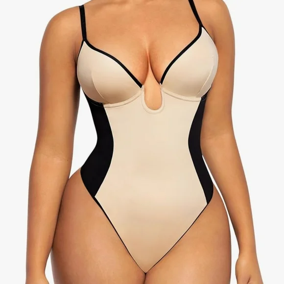 SHAPELLX Shapewear Bodysuit for Women Thong Backless Body Shaper Tummy Control! - Picture 1 of 3